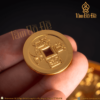 Đôi Đồng Tiền Đài Âm - Dương Mạ Vàng
