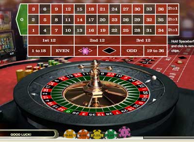 online casino roulette table game