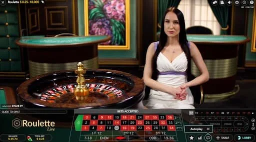 online casino roulette table game